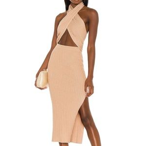 NWT Revolve x Camila Coelho Lyon top and skirt (Tan) size small